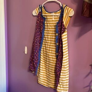 Button up tank top size 16 girls in good condition